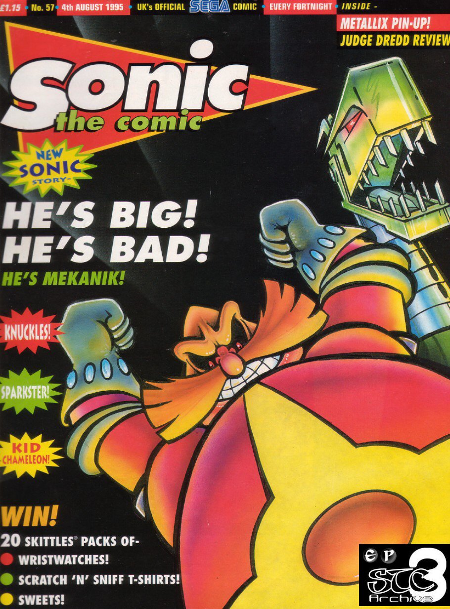 Sonic - The Comic Issue No. 057 Cover Page